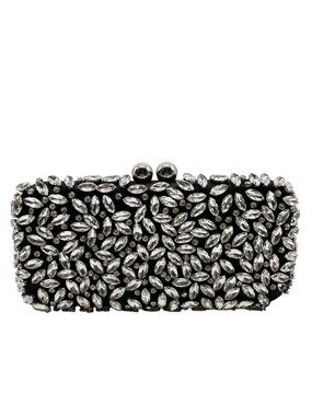 I.N.C. International Concepts Black East West Embellished Minaudiere Convertible